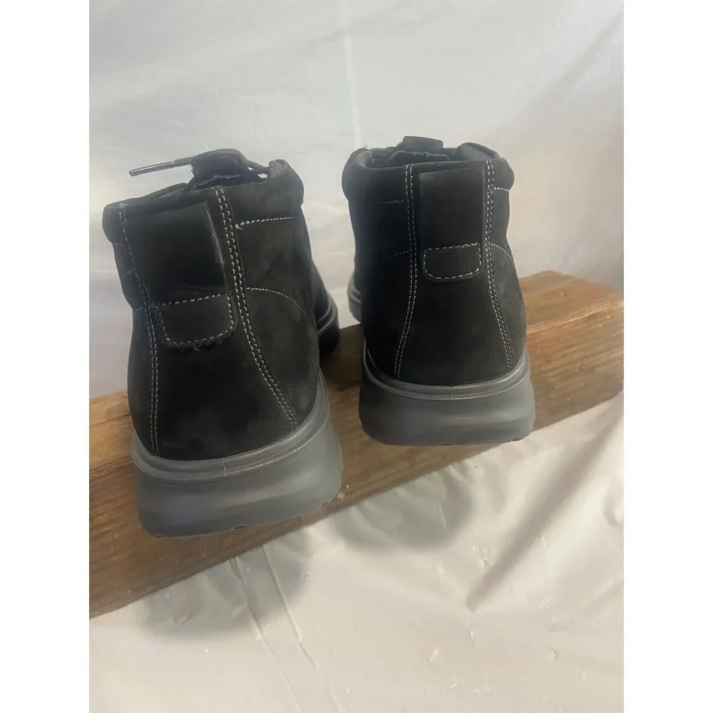 Men's Ecco Black Suede Hybrid Chukka Boots Black-Size 9-9.5-NWOT- Never Worn‎